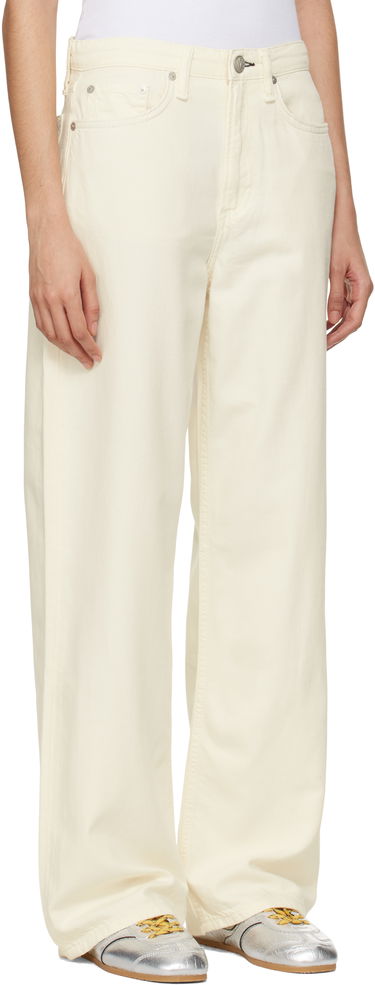 Jeans rag & bone Rag & Bone 'The Logan' Mid-Rise Wide Leg Jeans Vit | WDD22H2786STEC, 1