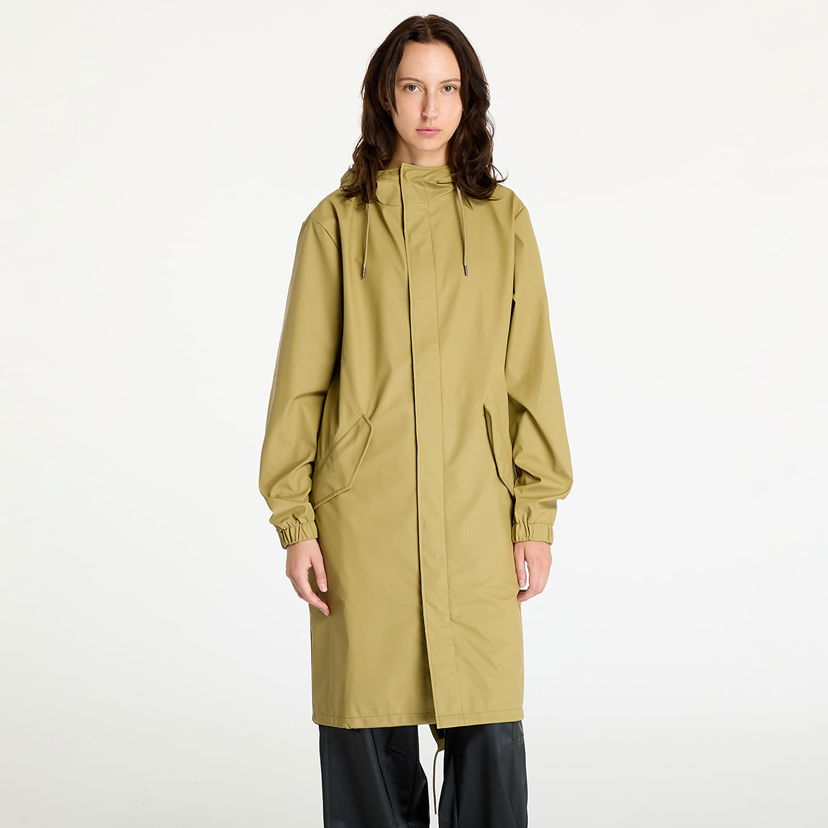 Parkas Rains Jacket Fishtail Parka W3 UNISEX Khaki Grön | 18140 44 Khaki