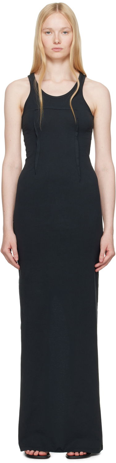 Klä Maison Margiela MM6 Maison Margiela Heavy Cotton Jersey Maxi Dress Svart | S62DG0048 M20108, 0