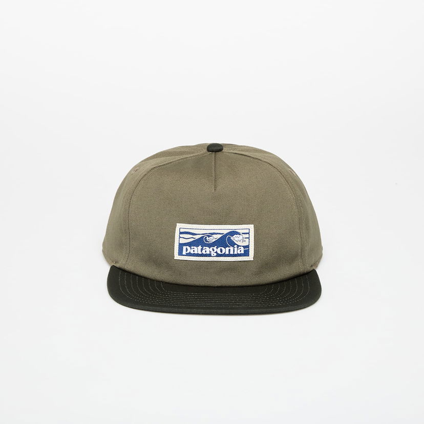 Keps Patagonia Patagonia Boardshort Label Funfarer Cap Grön | 38278 BSNG