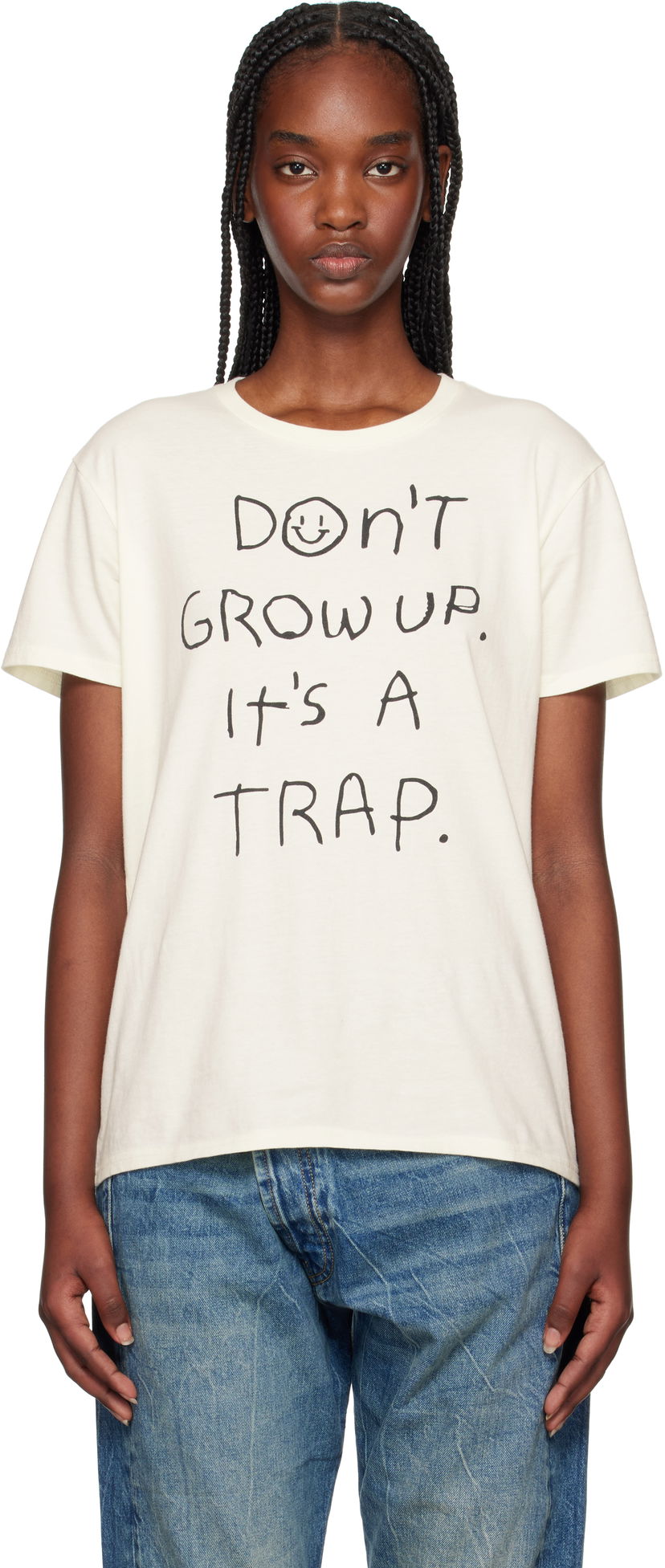 T-shirt R13 R13 'Don't Grow Up' T-Shirt Vit | R13WK001-K108B