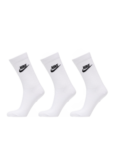 Underkläder och strumpor Nike Everyday Essential Crew Socks 3-Pack Vit | DX5025-100