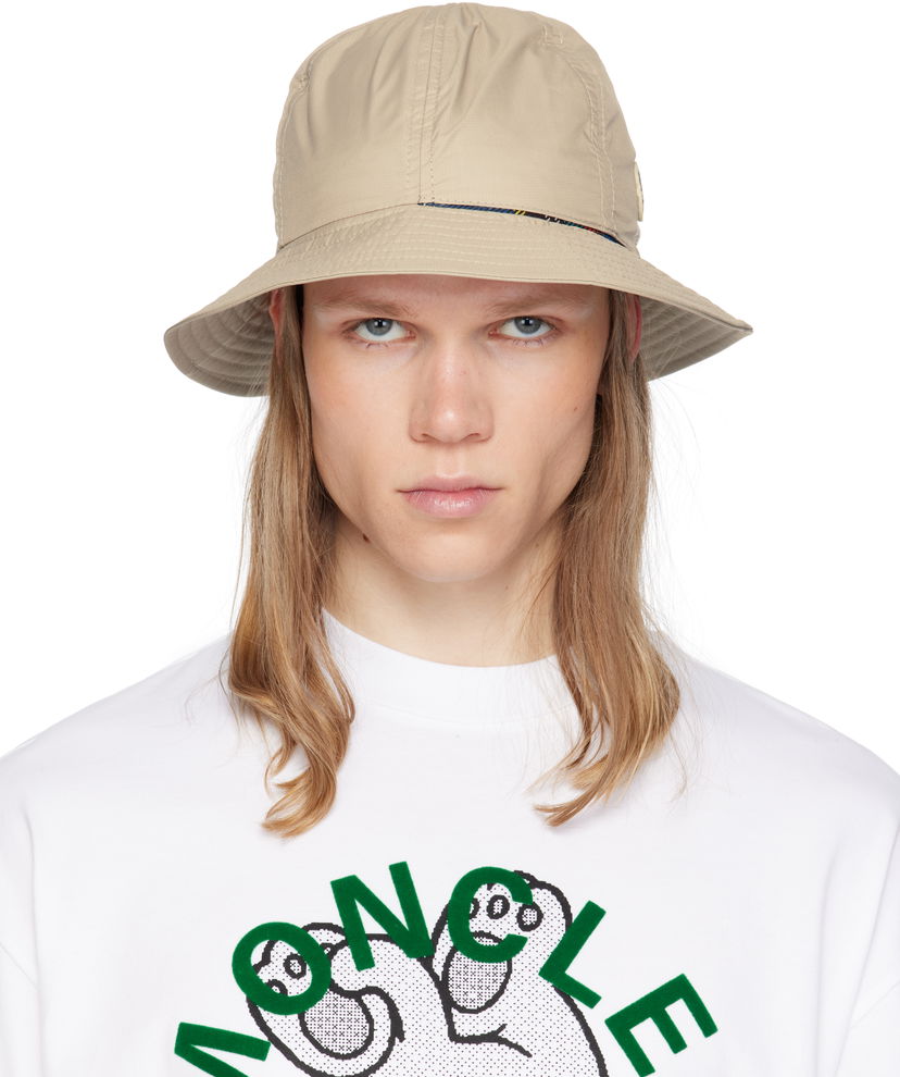 Hatt Moncler Moncler Genius x FRGMT Reversible Bucket Hat Beige | K109U3B00001M5848