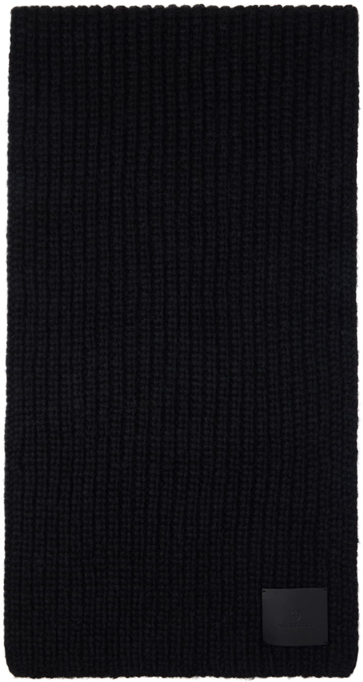 Halsduk Anine Bing Hannah Knitted Scarf Svart | A-12-3182-000