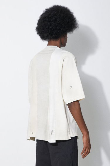 T-shirt Maison MIHARA YASUHIRO Maison MIHARA YASUHIRO Vertical Switching T-Shirt Vit | A12TS621, 2