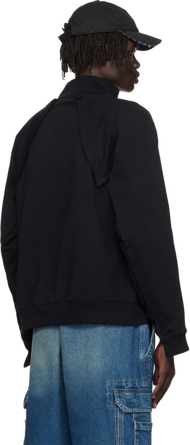 Sweatshirt VETEMENTS VETEMENTS 'Amsterdam' Patched Zip-Up Sweatshirt Svart | UH76ZU760BB, 2