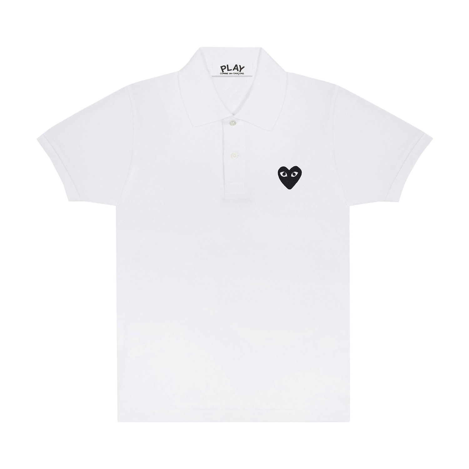 Polotröja Comme des Garçons PLAY Polo T-Shirt Vit | AZ T066 051 2, 1