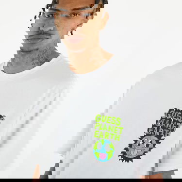 T-shirt GUESS Eco Earth Day Planet Tee Vit | M3GI51KBQN2, 2