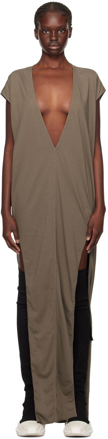 Klä Rick Owens DRKSHDW Arrowhead Maxi Dress Grå | DS02C5514 RN, 0