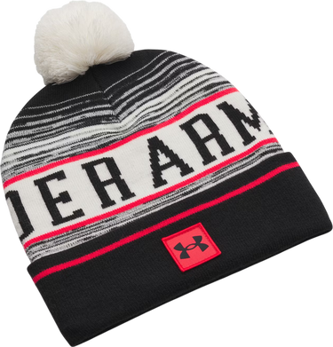 Mössa Under Armour Halftime Striped Knit Pom Beanie Flerfärgad | 1386634-279, 0