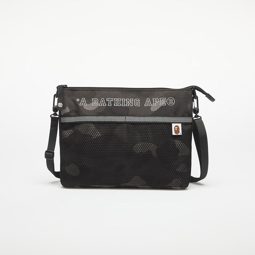 Axelväska BAPE A BATHING APE Color Camo Sacoche Bag Svart | 001SGL301008MBLK