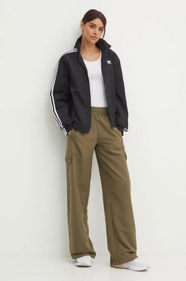 Vindjacka adidas Originals Woven Tracktop Oversized Windbreaker Svart | JD5331, 1