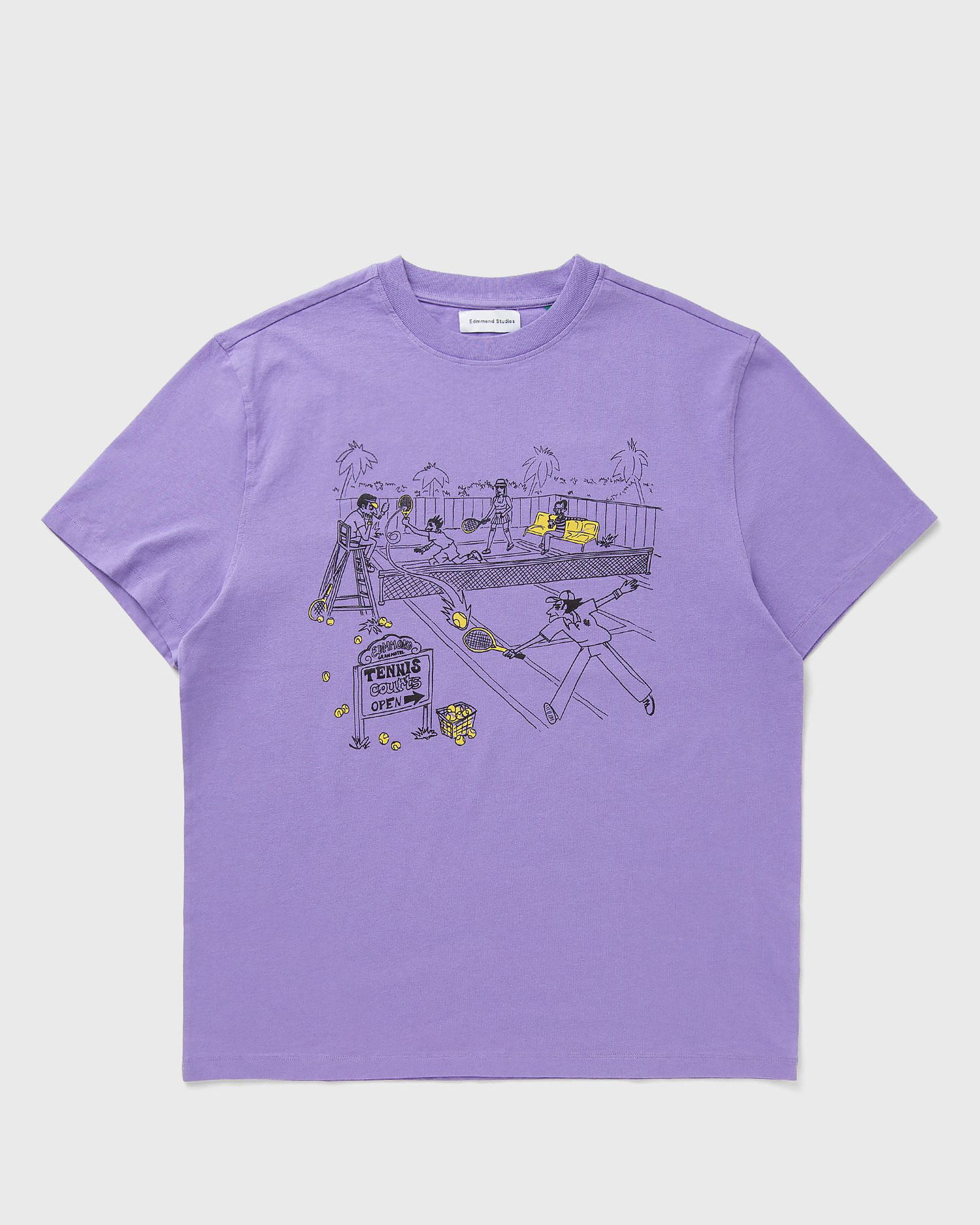 T-shirt Edmmond Studios Edmmond Studios Tennis Courts Graphic T-Shirt Purpur | 125-30-13400, 0