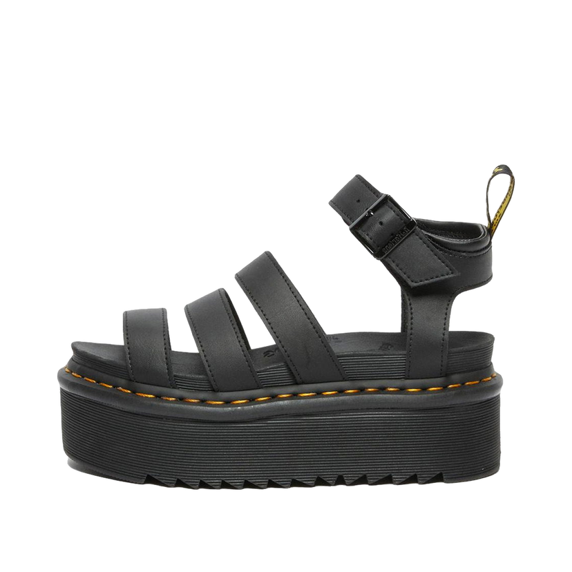 Sneakers och skor Dr. Martens Blaire Quad Hydro Leather Platform Sandals W Svart | DM27296001