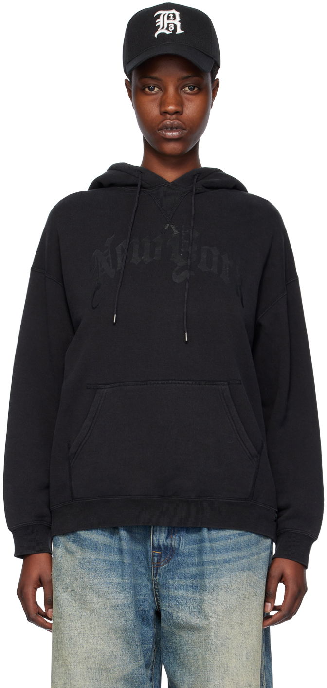 Sweatshirt R13 R13 'New York' Hoodie Svart | R13WK005-K099C, 0