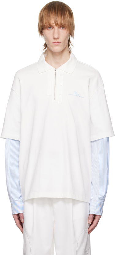 Polotröja Feng Chen Wang Feng Chen Wang Layered Polo Vit | FMS15PL01, 0