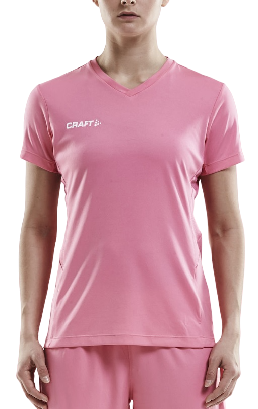 T-shirt Craft Solid V-Neck T-Shirt Rosa | 1905566-1471
