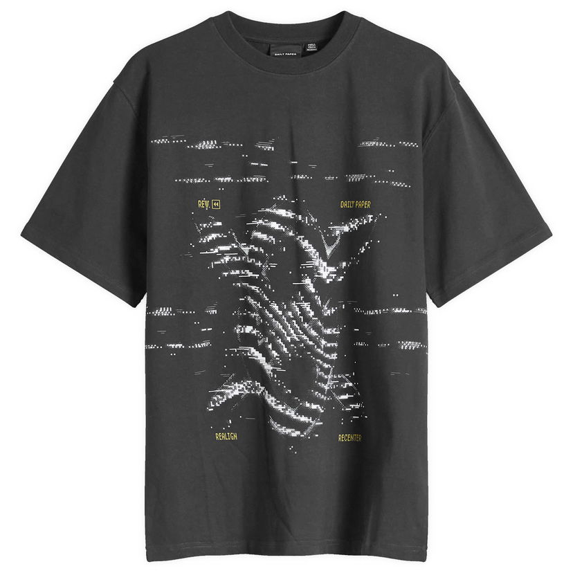T-shirt DAILY PAPER Rewind T-Shirt Svart | 2421085