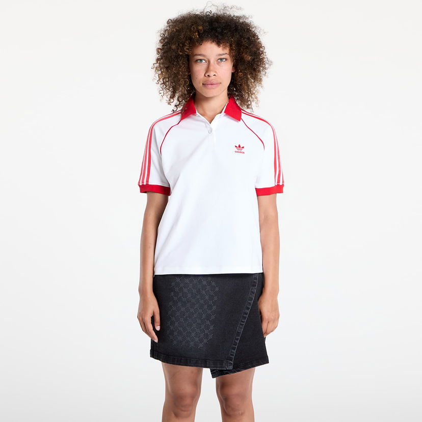 Polotröja adidas Originals SST Adicolor Short Sleeve Polo Vit | JX7804