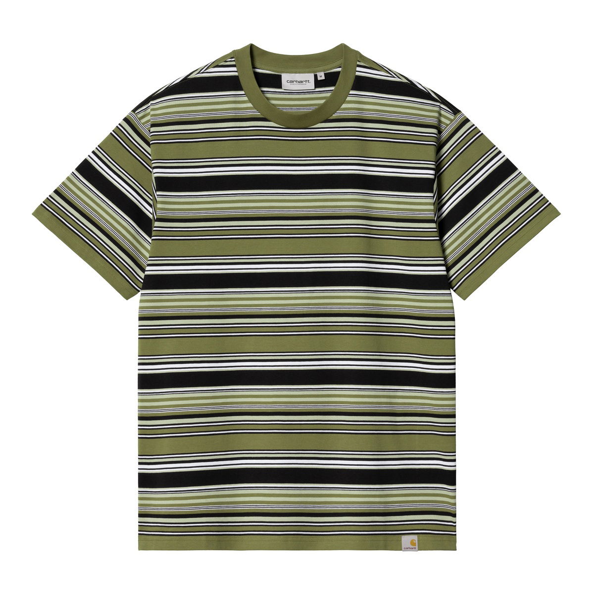T-shirt Carhartt WIP S/S Lafferty T-Shirt "Lafferty Stripe/Kiwi" Grön | I031603_1IN_XX, 0