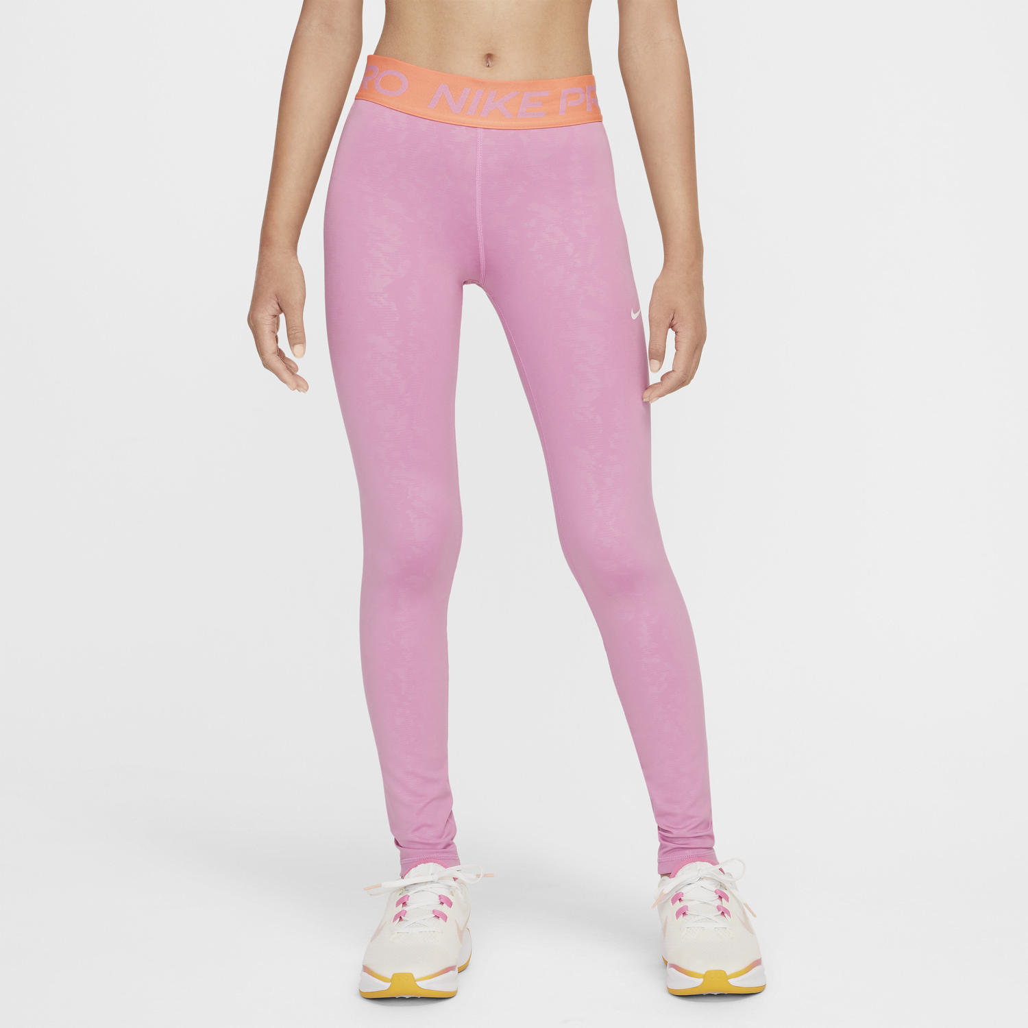 Damasker Nike Dri-FIT Pro Mid-Rise Leggings Rosa | HF4694-646, 0