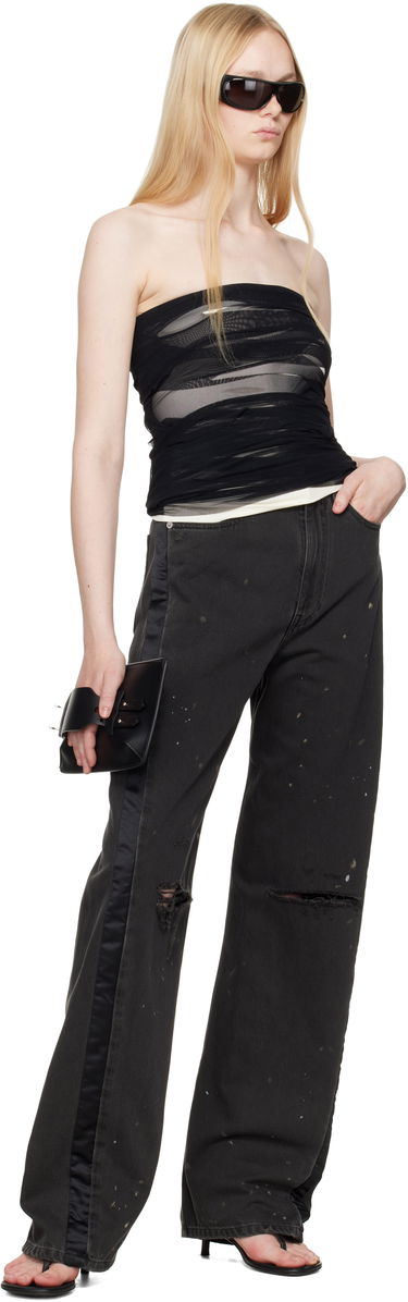 Jeans Maison Margiela MM6 Maison Margiela 5 Pockets Distressed Jeans Svart | S62LB0190 M30011, 3