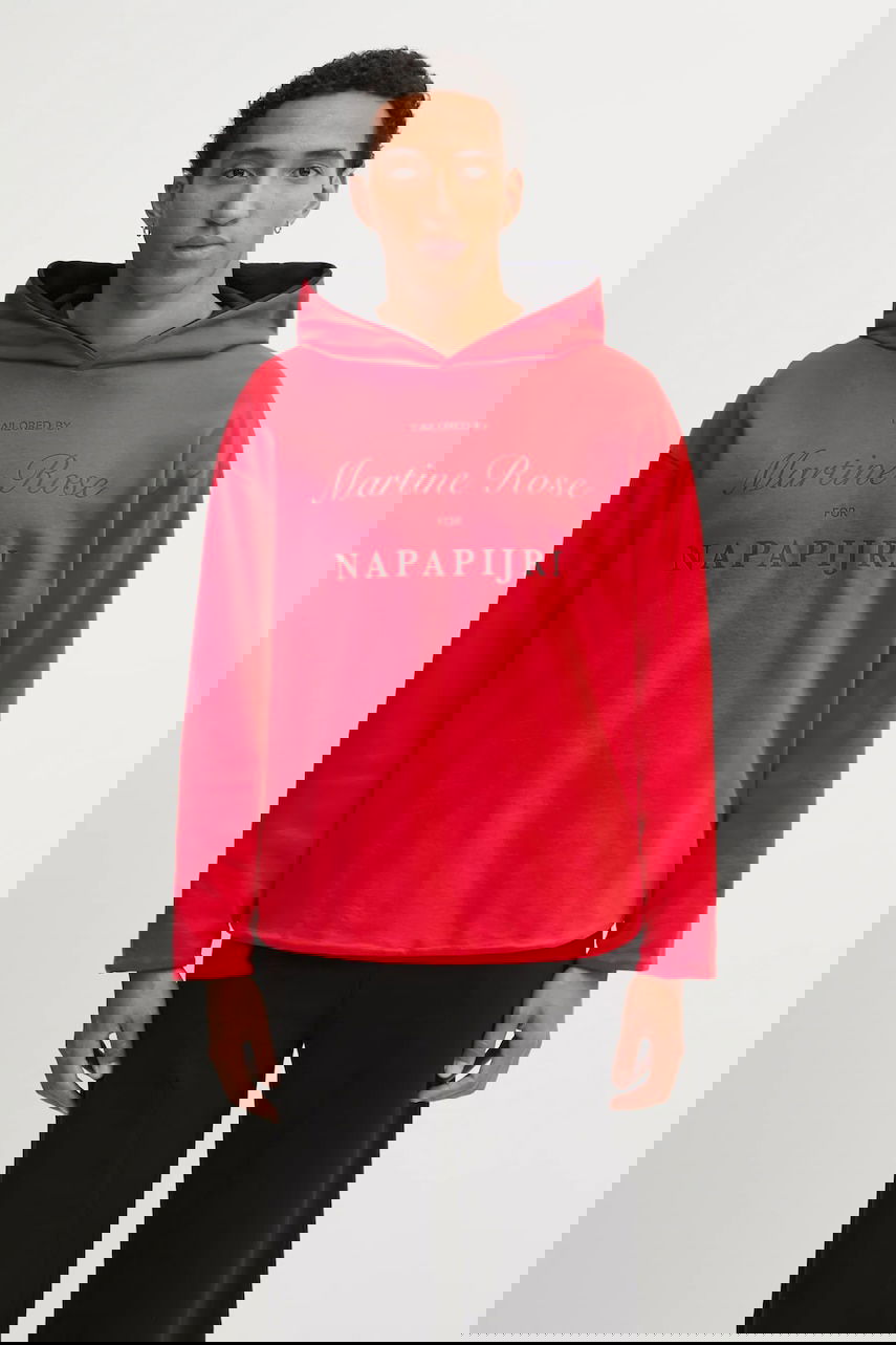 Sweatshirt Napapijri Martine Rose Graphic Print Hoodie Röd | NP0A4H8MRB11, 0