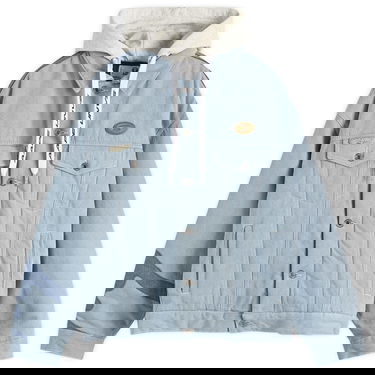 Jacka AAPE by A Bathing Ape AAPE Padded Denim Jacket, Size Large Blå | AAPJKM7679XXNBLL, 0