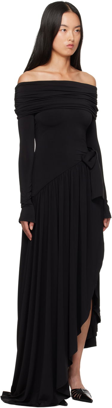 Klä GUIZIO Guizio Lola Off-The-Shoulder Maxi Dress Svart | F24407K012, 1