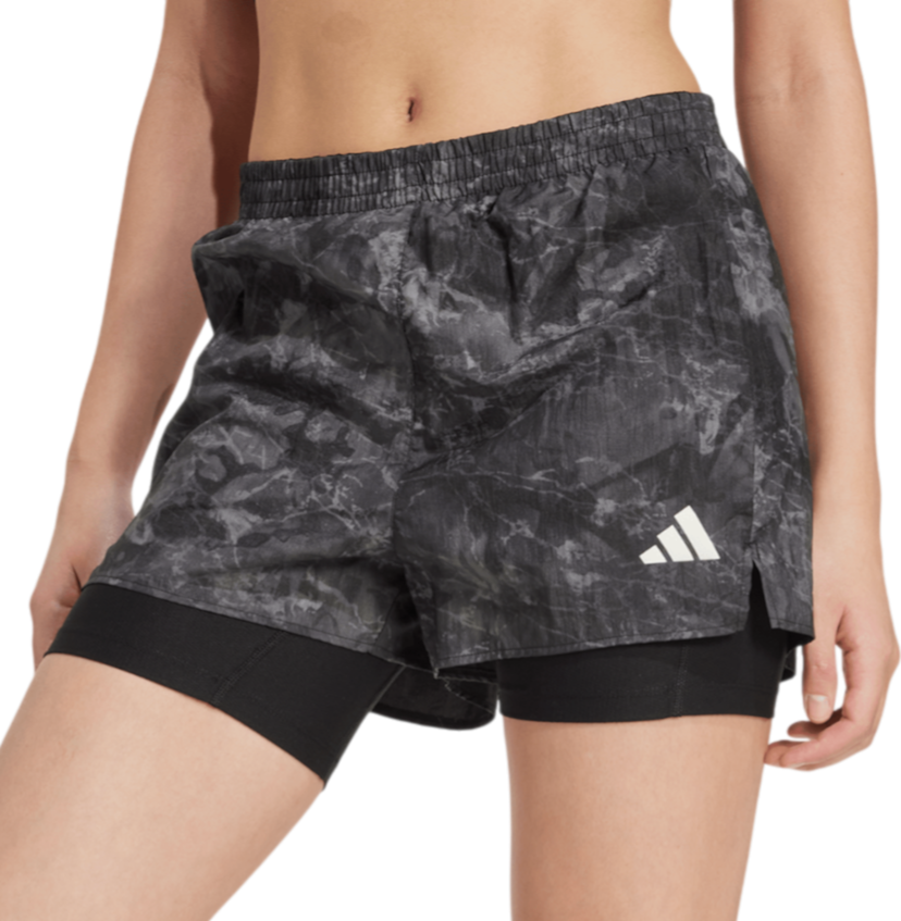 Shorts adidas Originals Own the Run Spray Dye 2-in-1 Shorts Svart | jl8718