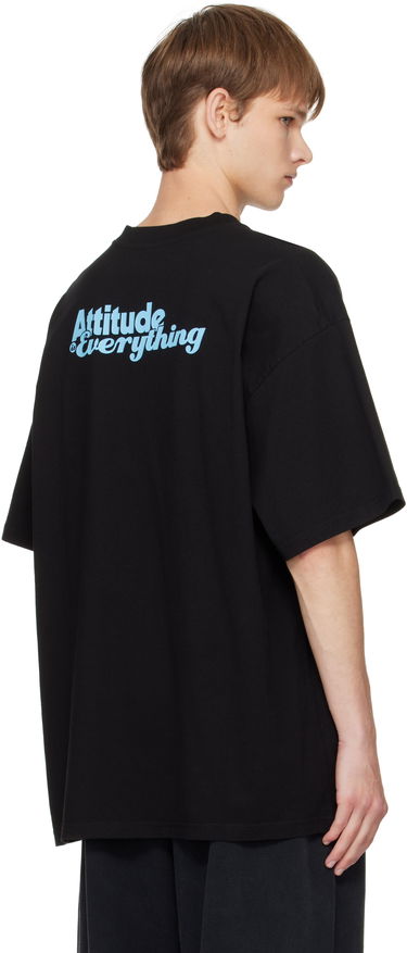 T-shirt Martine Rose Martine Rose Oversized Graphic T-Shirt Svart | 621JE06001J, 2