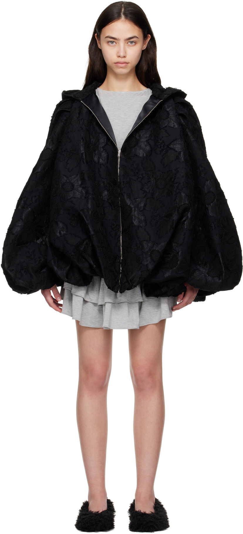 Jacka Collina Strada Collina Strada Pillow Hooded Jacket Svart | XX5011