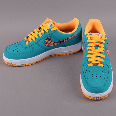 Sneakers och skor Nike Air Force 1 Low ''Marbled Swoosh'' Turkos | 488298 313, 3
