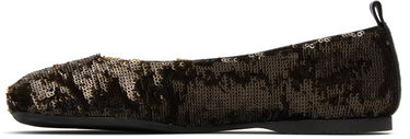 Kläder JW Anderson JW Anderson All-Over Sequin Ballerina Flats Brun | BL0034-FA0424, 2