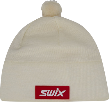 Mössa SWIX Tradition Beanie with Pom Pom Vit | 46574-00025, 0