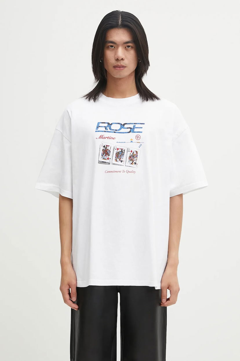 T-shirt Martine Rose Martine Rose Oversized T-Shirt Vit | 621JE06000F