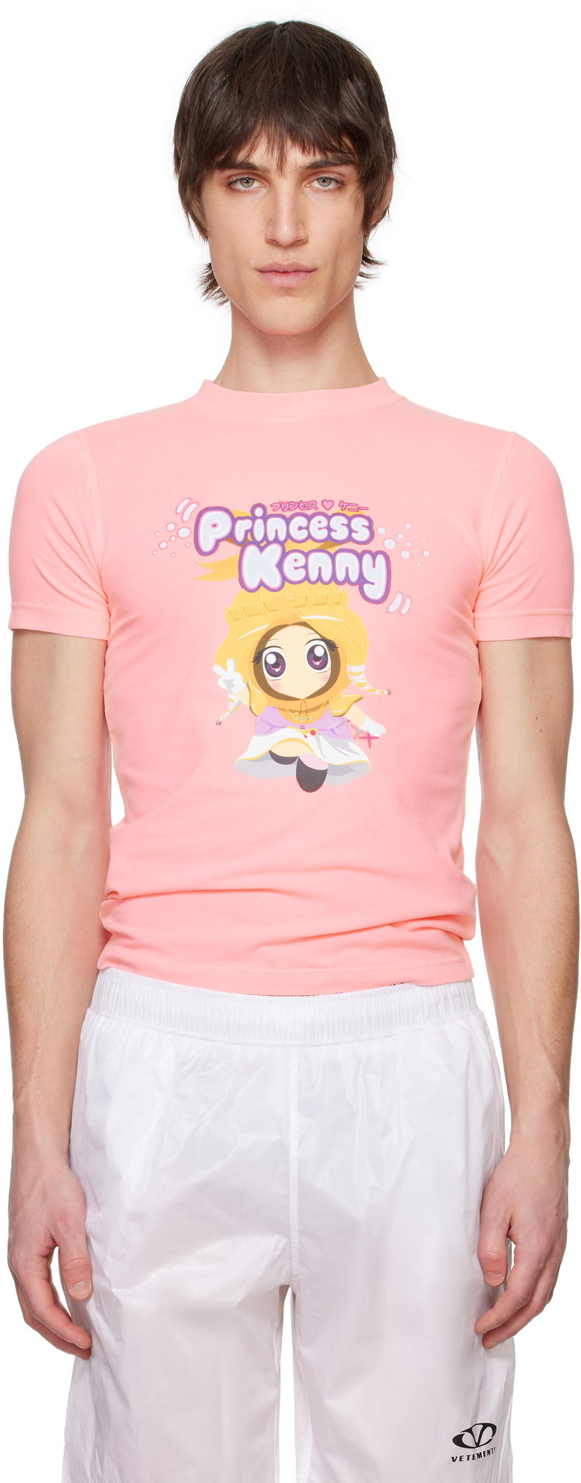 T-shirt VETEMENTS VETEMENTS 'Princess Kenny' Fitted T-Shirt Rosa | MA66TR610H
