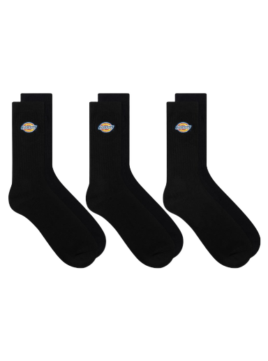Strumpor Dickies Valley Grove Socks - 3 Pack Svart | DK0A4X82-BLK