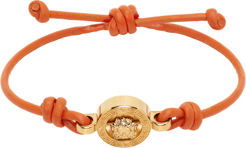 Armband Versace Versace Medusa '95 Leather Bracelet Orange | 1019668_1A00637