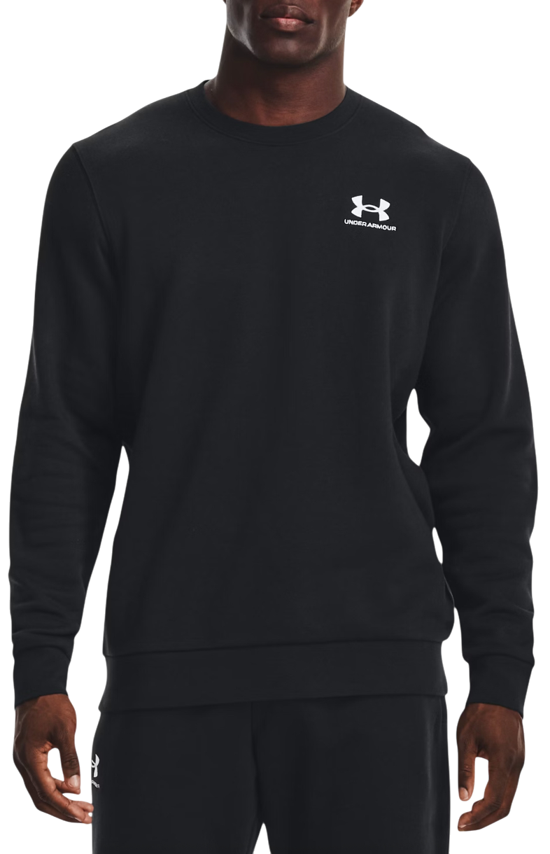 Sweatshirt Under Armour Icon Fleece Crewneck Sweatshirt Svart | 1374250-204