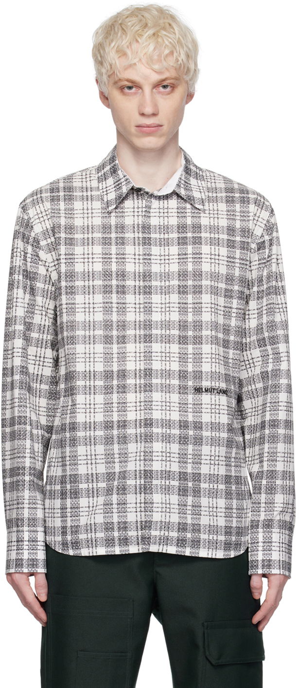Skjorta Helmut Lang Helmut Lang Plaid Shirt Vit | N06HM515, 0