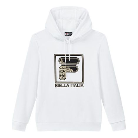 Sweatshirt FILA Drawstring Logo Hoodie Vit | F11M018206F-WT