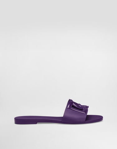 Tillbehör Dolce & Gabbana Dolce & Gabbana Rubber Slides Purpur | CW2215AN9948H438, 0