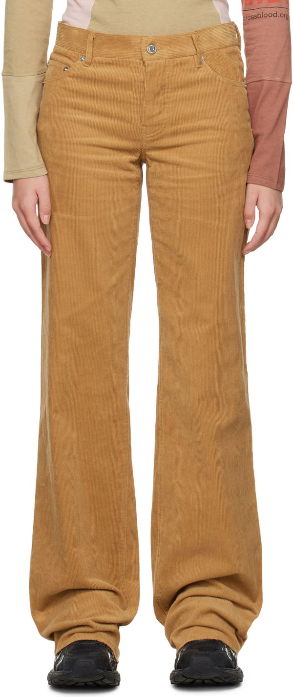 Byxor We11done We11done Wide Corduroy Trousers Brun | WD-PT3-22-287-W-CM
