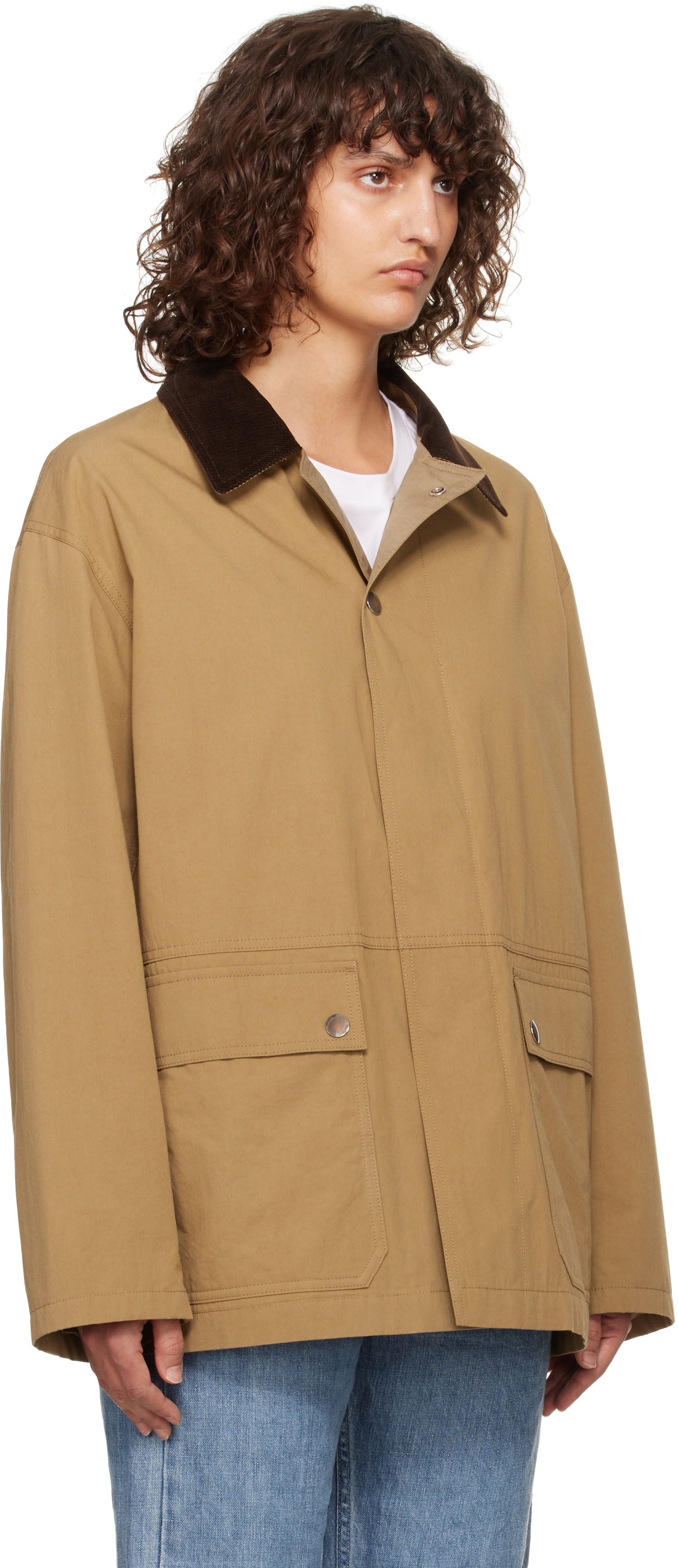 Jacka The Row The Row Frank Chore Jacket Beige | 7961-W3562, 1