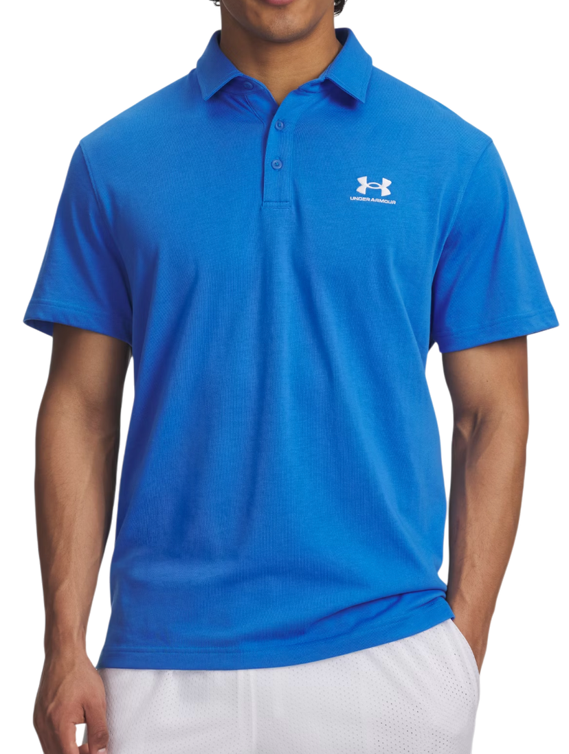 Polotröja Under Armour Textured Short-Sleeve Icon Polo Blå | 1386608-402