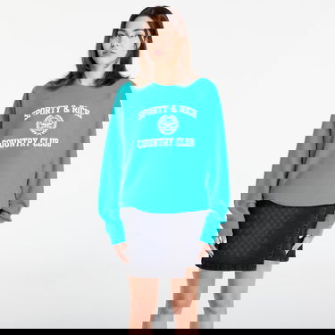 Sweatshirt Sporty & Rich Sporty & Rich Varsity Crest Soft Crewneck Sweatshirt Turkos | ST082625218GR37, 0