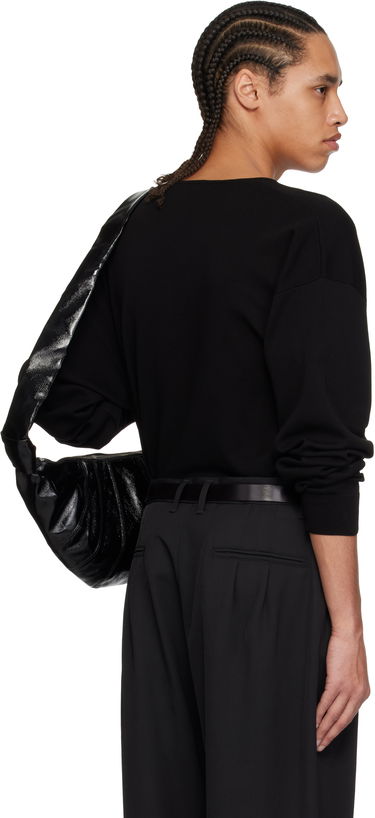 Sweater LEMAIRE Lemaire Fine Cotton Long Sleeve Sweater Svart | TO1373 LK1041, 2