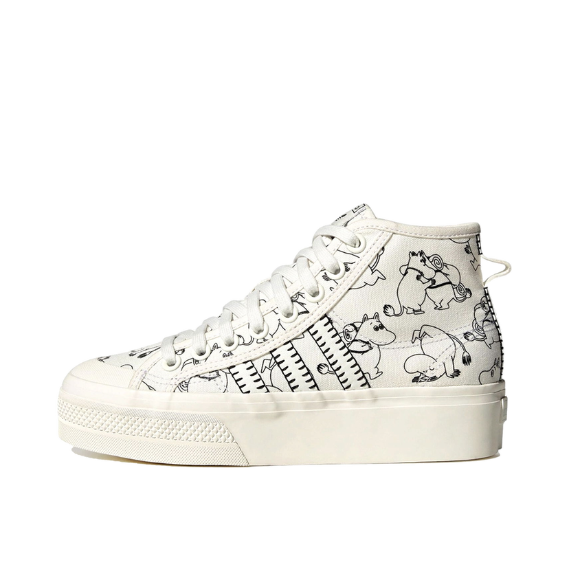Sneakers och skor adidas Originals Nizza Platform Mid Moomin W Vit | ID4205