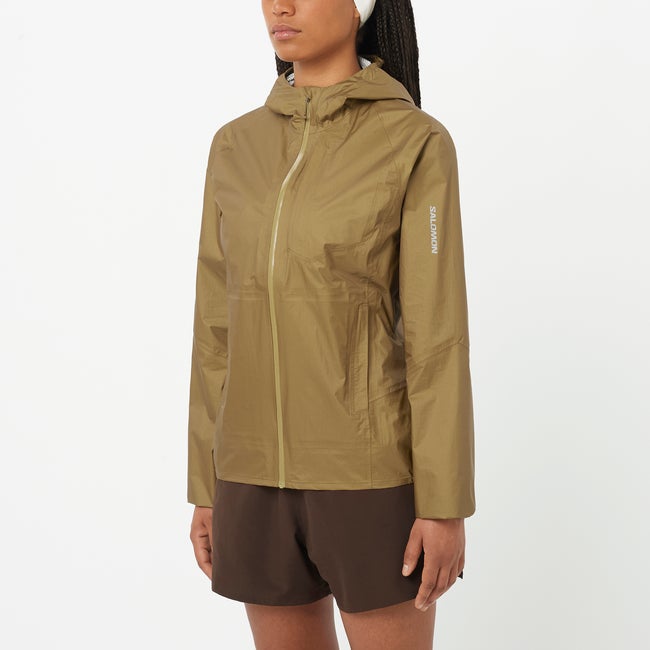 Regnrock Salomon Bonatti Waterproof Jacket Grön | LC2685500